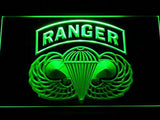 US Army Ranger Parawings LED Neon Sign Electrical - Green - TheLedHeroes