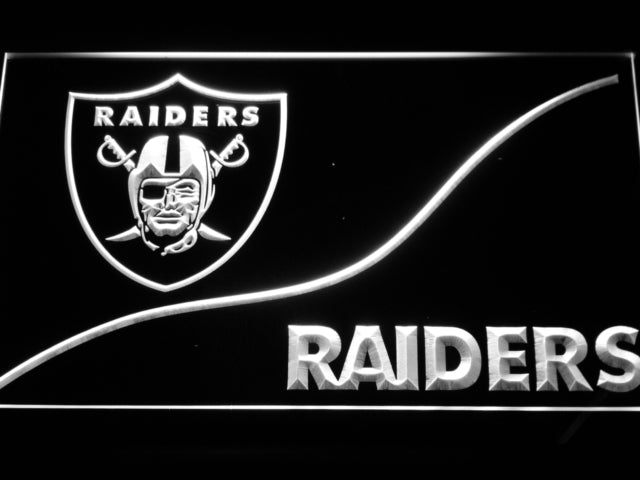 FREE Oakland Raiders (3) LED Sign - White - TheLedHeroes