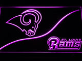 Saint Louis Rams (4) LED Neon Sign Electrical - Purple - TheLedHeroes