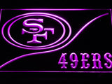 San Francisco 49ers (3) LED Neon Sign USB - Purple - TheLedHeroes