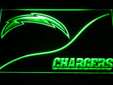 San Diego Chargers (4) LED Neon Sign USB - Green - TheLedHeroes
