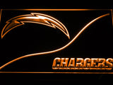 San Diego Chargers (4) LED Neon Sign USB - Orange - TheLedHeroes