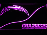 San Diego Chargers (4) LED Neon Sign USB - Purple - TheLedHeroes