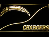 San Diego Chargers (4) LED Neon Sign USB - Yellow - TheLedHeroes