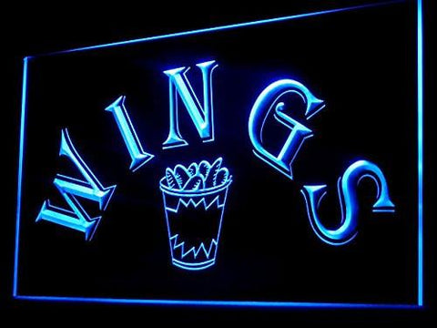 Wings Shop LED Neon Sign USB - Blue - TheLedHeroes