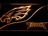 Philadelphia Eagles (4) LED Neon Sign Electrical - Orange - TheLedHeroes