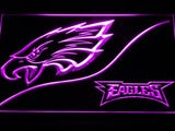 Philadelphia Eagles (4) LED Neon Sign Electrical - Purple - TheLedHeroes