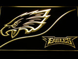 Philadelphia Eagles (4) LED Neon Sign Electrical - Yellow - TheLedHeroes