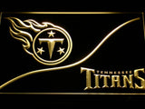 Tennessee Titans (3) LED Neon Sign USB - Yellow - TheLedHeroes