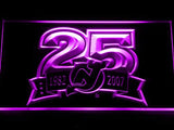 New Jersey Devils 25th Anniversary LED Neon Sign Electrical - Purple - TheLedHeroes