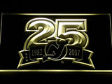 New Jersey Devils 25th Anniversary LED Neon Sign Electrical - Yellow - TheLedHeroes