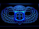 82nd Airborne Wings Army LED Neon Sign Electrical - Blue - TheLedHeroes