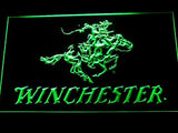 Winchester Firearms Gun Logo LED Sign - Green - TheLedHeroes