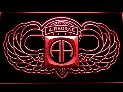 82nd Airborne Wings Army LED Neon Sign Electrical - Red - TheLedHeroes