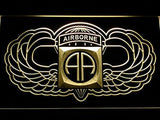 82nd Airborne Wings Army LED Neon Sign Electrical - Yellow - TheLedHeroes