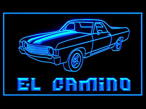 FREE El Camino LED Sign - Blue - TheLedHeroes