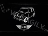 FREE Mini Cooper Classic LED Sign - White - TheLedHeroes