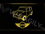 FREE Mini Cooper Classic LED Sign - Yellow - TheLedHeroes