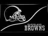 Cleveland Browns Backers Worldwide LED Neon Sign USB - White - TheLedHeroes