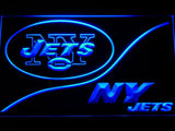 New York Jets (3) LED Neon Sign USB - Blue - TheLedHeroes