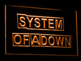 System Of A Down LED Neon Sign Electrical - Orange - TheLedHeroes