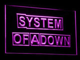 System Of A Down LED Neon Sign USB - Purple - TheLedHeroes