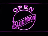 Blue Moon Open LED Neon Sign Electrical - Purple - TheLedHeroes