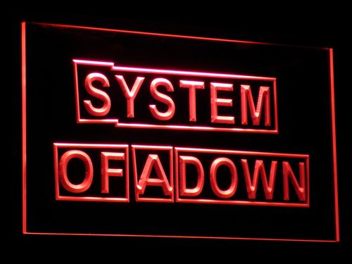 FREE System Of A Down LED Sign - Red - TheLedHeroes