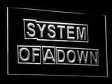 System Of A Down LED Neon Sign USB - White - TheLedHeroes