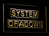 FREE System Of A Down LED Sign - Yellow - TheLedHeroes