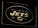 New York Jets LED Neon Sign USB - Yellow - TheLedHeroes