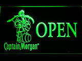 Captain Morgan Open LED Neon Sign Electrical - Green - TheLedHeroes