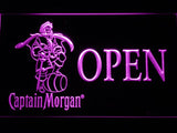 Captain Morgan Open LED Neon Sign Electrical - Purple - TheLedHeroes