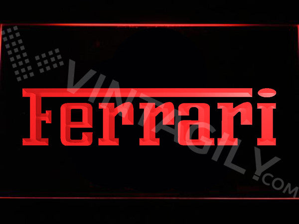 Ferrari 2 LED Sign - Red - TheLedHeroes