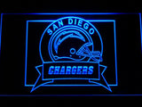 San Diego Chargers (5) LED Neon Sign USB - Blue - TheLedHeroes
