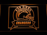 San Diego Chargers (5) LED Neon Sign USB - Orange - TheLedHeroes
