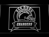 San Diego Chargers (5) LED Neon Sign Electrical - White - TheLedHeroes