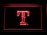Texas Rangers (3) LED Neon Sign Electrical - Red - TheLedHeroes
