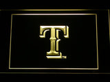 Texas Rangers (3) LED Neon Sign Electrical - Yellow - TheLedHeroes