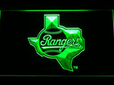 Texas Rangers (6) LED Neon Sign USB - Green - TheLedHeroes