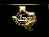 Texas Rangers (6) LED Neon Sign Electrical - Yellow - TheLedHeroes