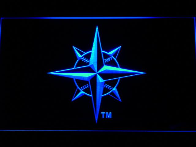 Seattle Mariners (5) LED Neon Sign Electrical - Blue - TheLedHeroes
