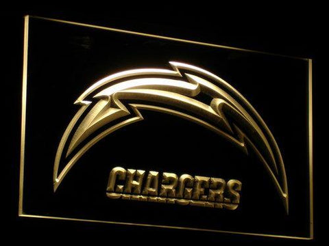 San Diego Chargers LED Neon Sign USB - Yellow - TheLedHeroes