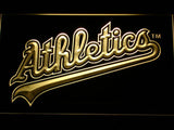 Oakland Athletics (6) LED Neon Sign Electrical - Yellow - TheLedHeroes