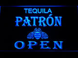 Tequila Patron Open LED Neon Sign Electrical - Blue - TheLedHeroes