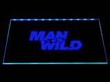 Man VS Wild LED Neon Sign USB - Blue - TheLedHeroes