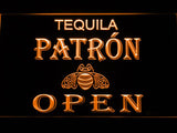 Tequila Patron Open LED Neon Sign USB - Orange - TheLedHeroes