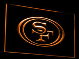 San Francisco 49ers LED Neon Sign USB - Orange - TheLedHeroes