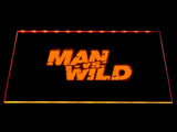 Man VS Wild LED Neon Sign USB - Orange - TheLedHeroes