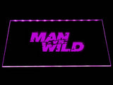 Man VS Wild LED Neon Sign USB - Purple - TheLedHeroes